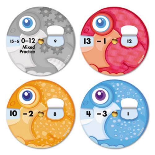 subtraction flash card