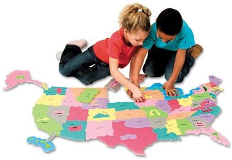 USA puzzle map