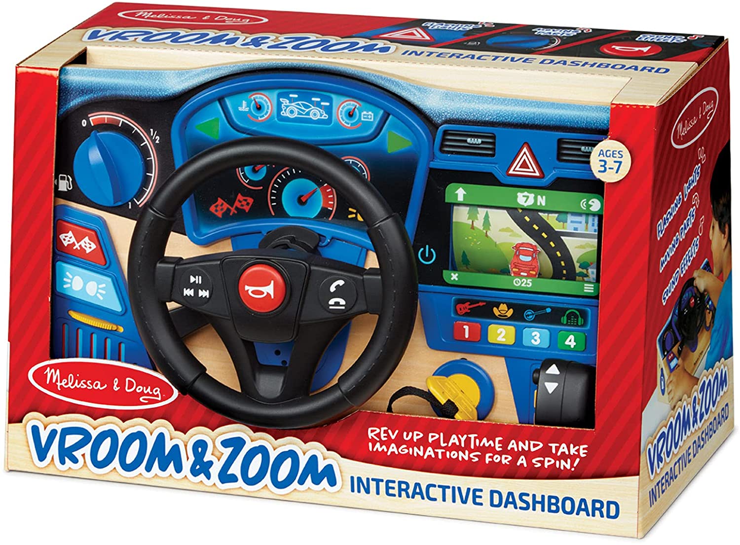 Vroom and Zoom Car Driving Simulation Toy