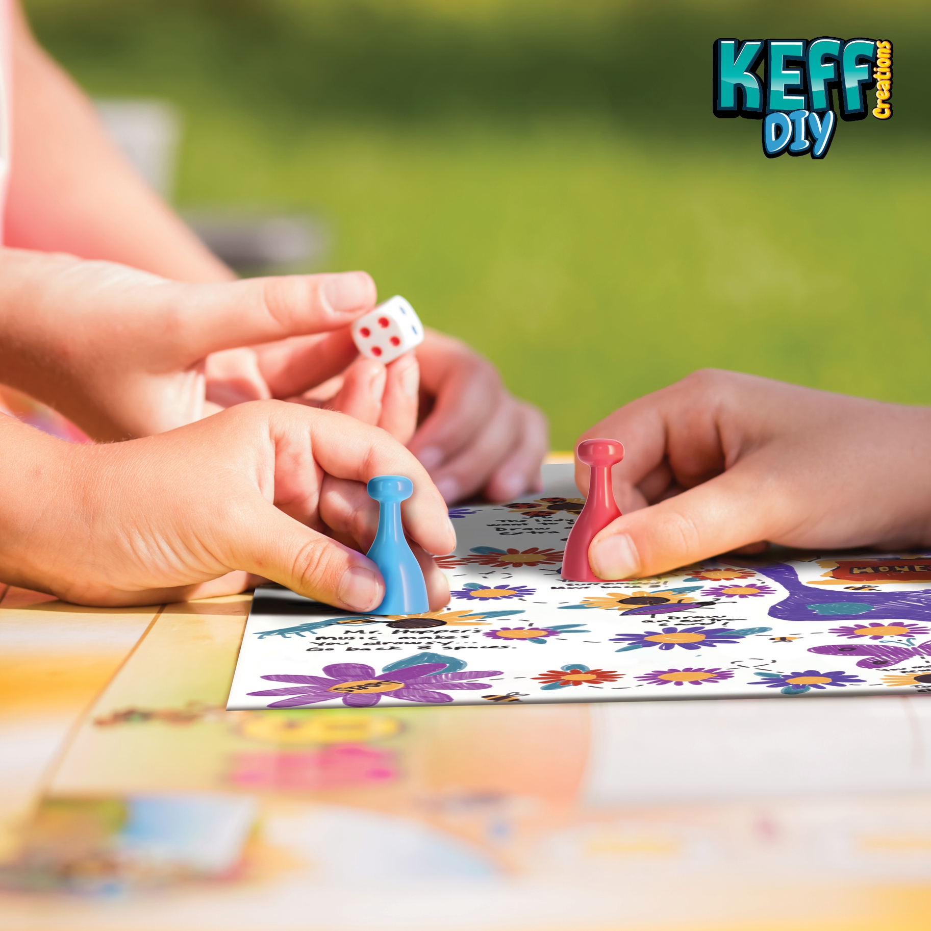 Create your own board game art kit for kids