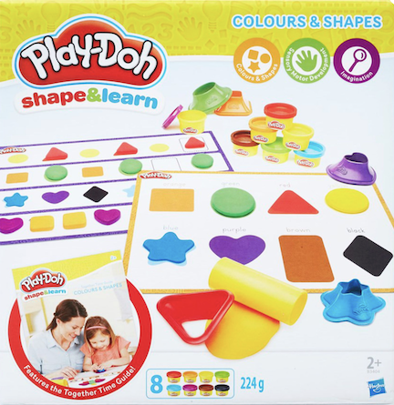 learn colors and shapes playdoh preschool