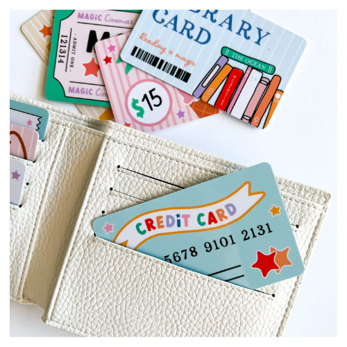 pretend play credit cards