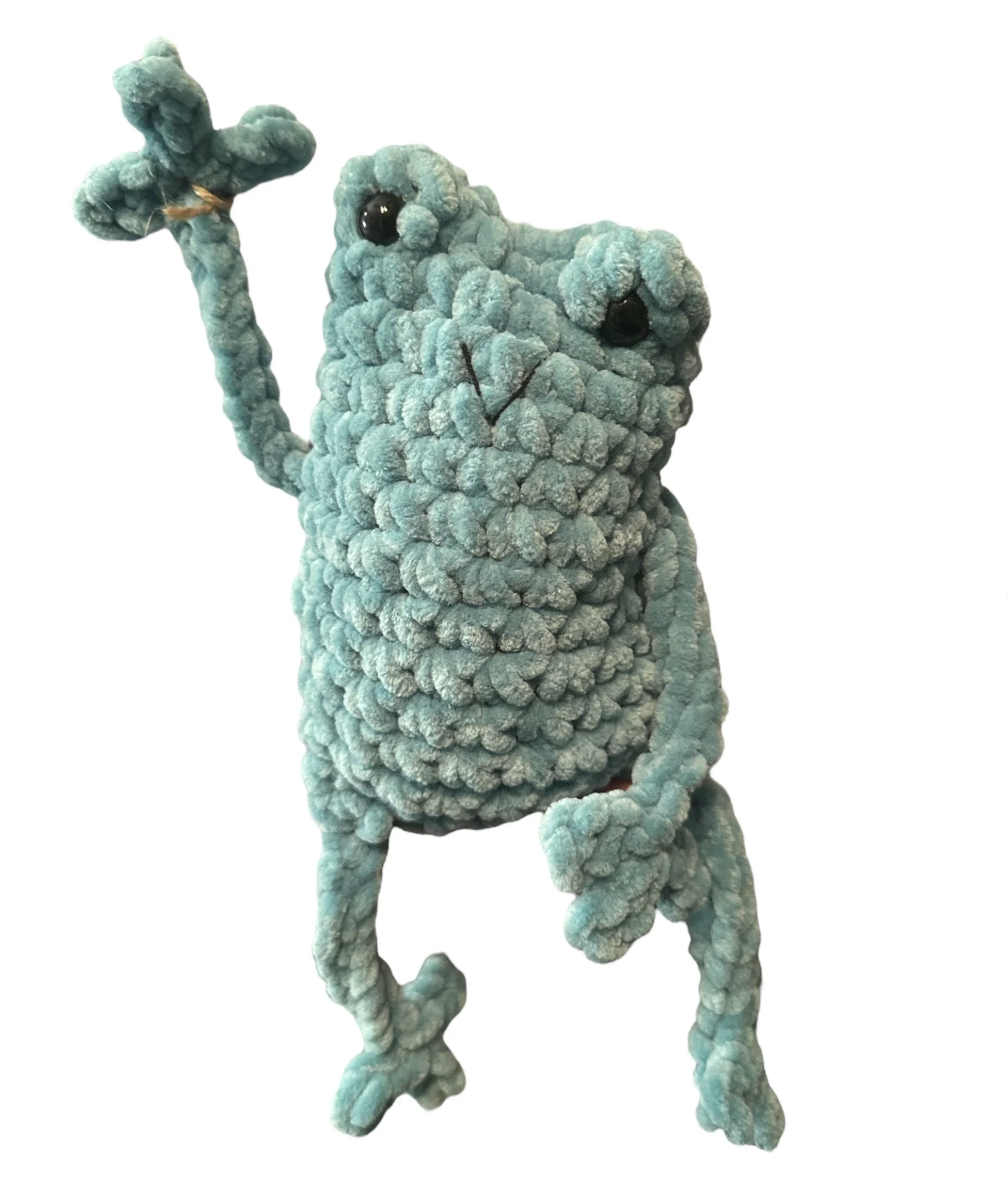 weighted frog plush