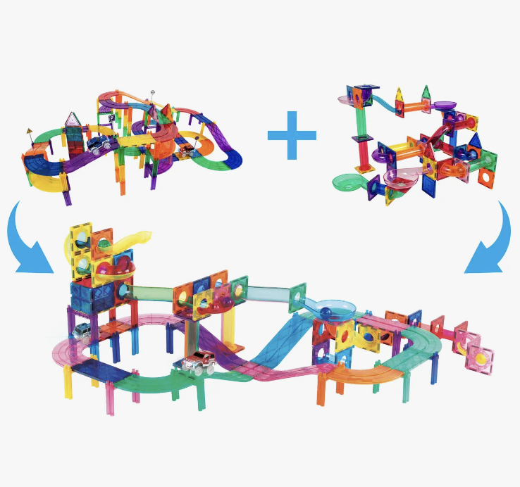 magnetic tiles magnatiles marble run toy