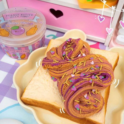 peanut butter and jelly slime